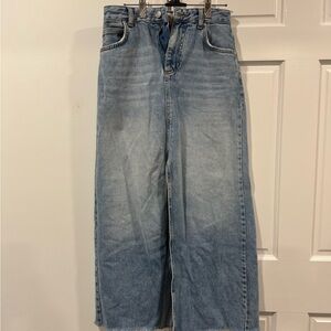 Pilcro Denim Skirt in Light Blue